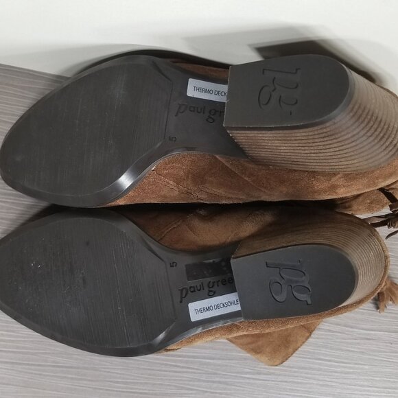 Paul Green Jada Water Resistant Bootie, Brown Suede, Womens Size 7.5 M - Picture 11 of 12